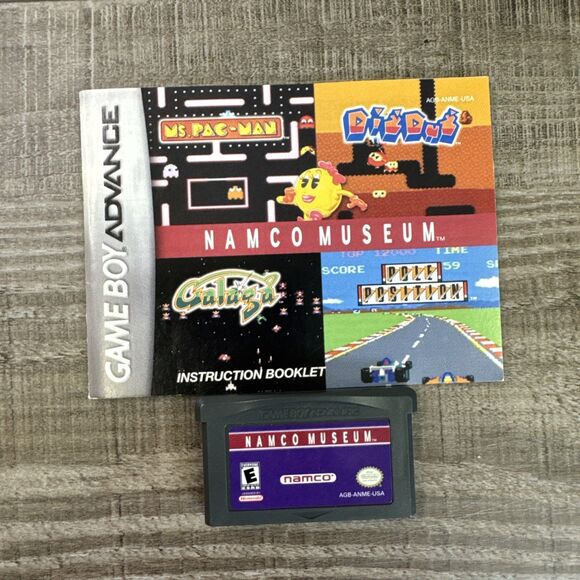 Namco Museum with Manual - Nintendo Game Boy Advance - GBA - Tested, Authentic - Picture 1 of 3